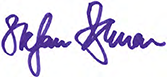 Signature Stefan Oschmann, Chairman of the Executive Board and CEO (handwriting)